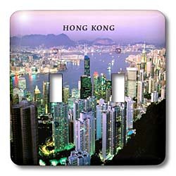 Hong Kong double interrupteur à bascule 3dRose lsp_62038_2 pour décoration murale