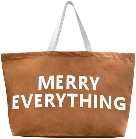 Large Canvas Tote Bag - Extra Largest Shopping Beach Totes Bags Reusable Big Grocery Utility Bag 27