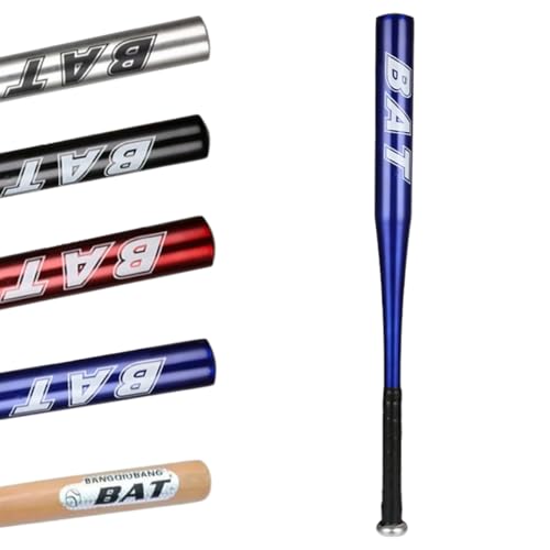 YIJIA | Bate de béisbol de Aluminio | 71,12cm(28 Pulgadas) - Bate de béisbol, Entrenamiento con Peso y Juegos de Pelota - Diseño Ergonómico para Adultos y Jóvenes - Color: Azul