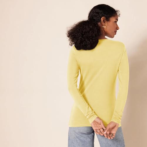 Image of Amazon Essentials Women's Regular-Fit Long-Sleeve Crewneck T-Shirt (Available in Plus Size)
