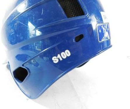 2012 Rawlings S100 Jorge Saez Game Worn Used Size 7 Jays Batting Helmet - MLB Game Used Helmets