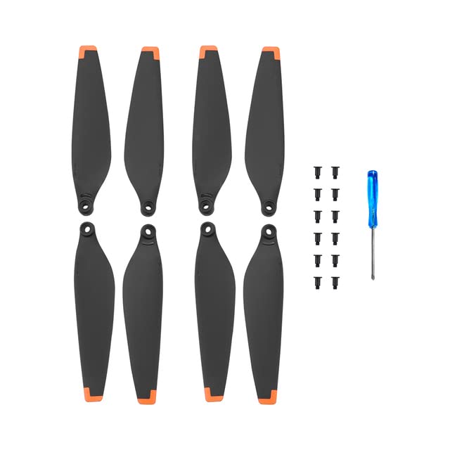DERAY Propeller for DJI Mini 3 Drone, Fly More Combo | Low Noise Propeller | TPU/Silicone Tip | 8 Pieces / 4 Pairs