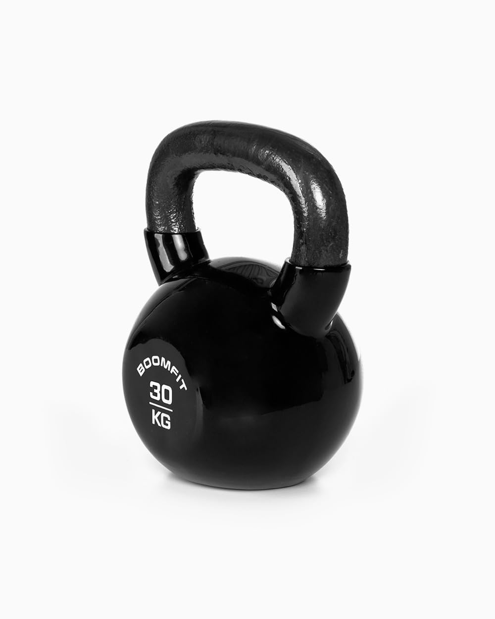 BOOMFIT Kettlebell mit Vinyl-Beschichtung | Kugelhantel für Ganzkörpertraining Zuhause und Fitnessstudio | Ideal für Anfänger und Fortgeschrittene | Erhältlich von 4 bis 30 kg
