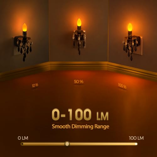 Image of Briignite Halloween Chandelier Night Light Plug in, Dusk to Dawn, Gothic | Dimmable Brightness Night Lights Plug into Wall, Amber Warm Glow, Skull Candlestick, Bathroom Bedroom Hallway Halloween Decor