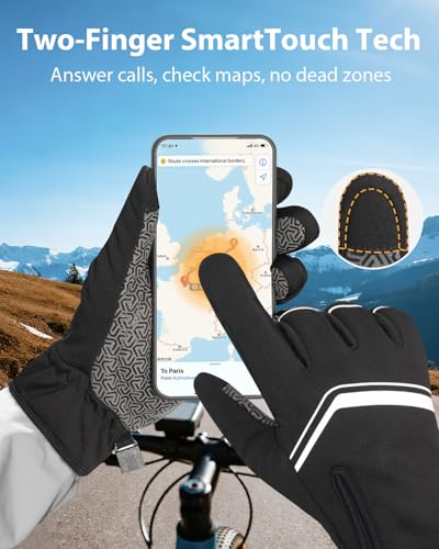 RIGWARL Winter Cycling Gloves with 8mm Palm Pad
