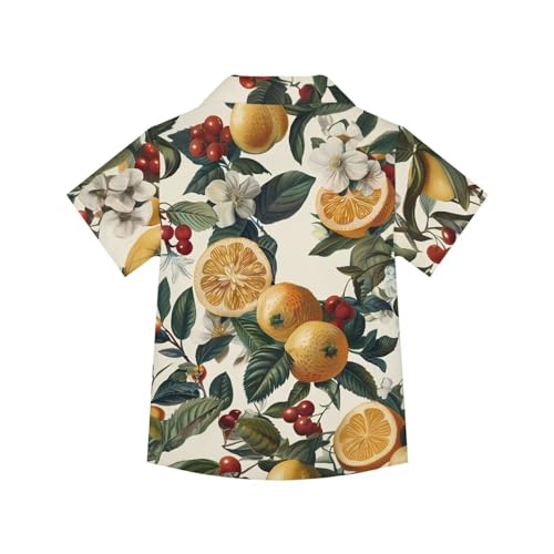 PinUp Angel Hawaiian Shirts for Boys Girls Button Down Aloha Shirt Summer Beach Shirts for Kids Holiday Travel2