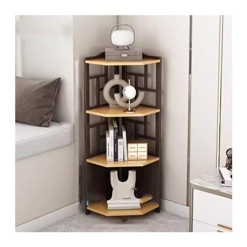 Aparador rústico Gabinete de Esquina Estante de Piso a Techo for Sala de Estar Moderna Gabinete de Almacenamiento Minimalista Estantería Triangular Gabinete de Esquina for Dormitorio Aparador