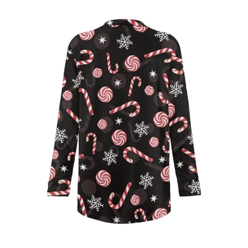Image of Women's Lightweight Cardigans with Pockets Trendy Long Sleeve Open Front Cardigan Casual Tops Jackets Fall Oufits S-2XL