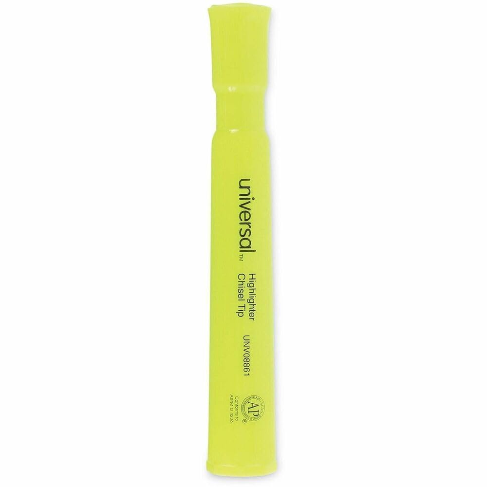 Universal 08861 - Rotulador fluorescente (12 unidades), color amarillo