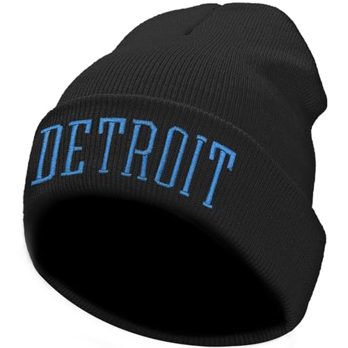 JZYEGSW Detroit Football Winter Hat for Men Women...