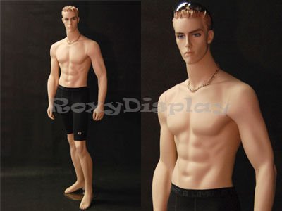 High Grade Window Display Flesh Tone Full Body Male Mannequin - Plastic Mannequins and Children