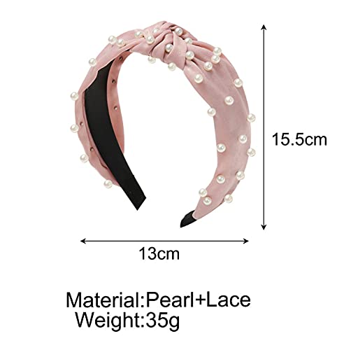 Diademas De Perlas Artificiales Para Mujeres Y Ninas