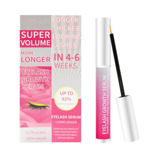 Eyelash Growth Serum Volumizing Lash Serum For Eyelash Growth Longer & Thicker Lash Enhancing With Natural Formula Vegan & Cruelty-Free(8ML)