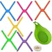 Dessous de plat pliable en silicone - Protection contre la chaleur - Dessous de plat antidérapant pour protéger les tables de travail des poêles et plats chauds