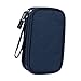 Generic Travel Cable Organizer Electronics Accessories Organizer Cable Storage Bag for, Large Navy Blue