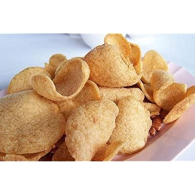 Manora The Original Thai Shrimp Chips 90 g. (3.17 oz) x 2 Cans, Shipped by Thai Pantry.net