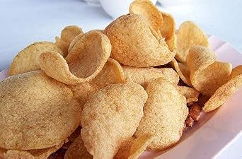 Manora The Original Thai Shrimp Chips 90 g. (3.17 oz) x 2 Cans, Shipped by Thai Pantry.net