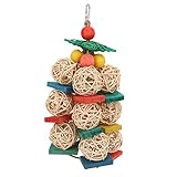 Generic Jouet à Mâcher pour Perroquet, Jouet Anti-ennui, Morsure d'oiseau, Exercice d'escalade, sans Produits Toxiques, avec Crochet en Métal pour Perruches et Perruches