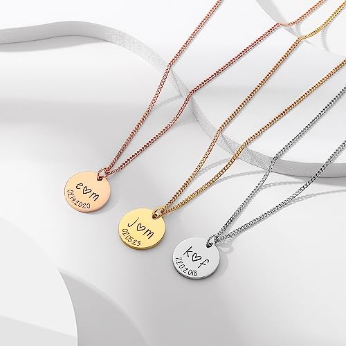 Personalized Initial Necklace, Customized Anniversary Necklace Gift for Couples, Handmade Couple Necklace for Girlfriend Wife Boyfriend on Valentine's Day, Birthday, Christmas2