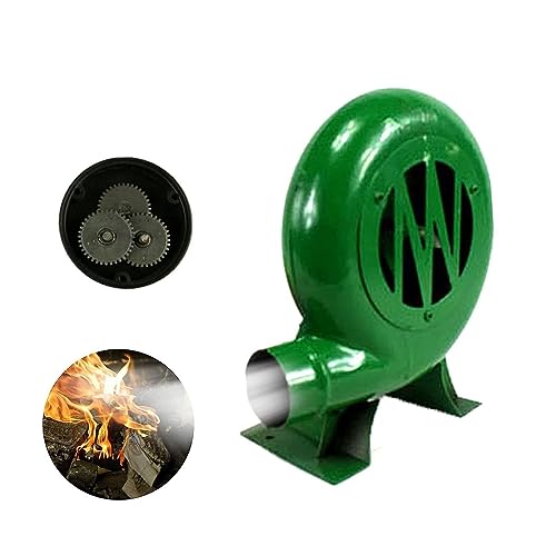 JOUFNING Ventilatore per Forgia da Fabbro A Manovella, Ventola Barbecue Manuale, Aeratore per Cottura Manuale, Accendino A Carbone per Barbecue, per Campeggio/Picnic/attività All'aperto (Color : 80W)