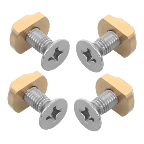 BESPORTBLE 4pcs Stainless Steel Set for Hydrofoil Marine Grade Brass Steel Easy Install for Surfing Supplies
