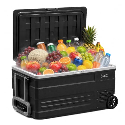 Image of YELLOW JACKET 78QT Car Refrigerator, 12V Portable Electric Cooler