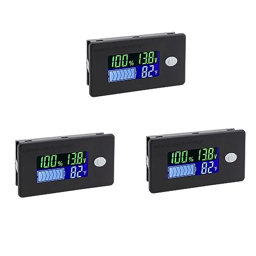 Wsikafxn 5X �o�b�e���[�e�ʃ��j�^�[�A10-100V�o�b�e���[���[�^�[�A12V 24V 48V�p�[�Z���e�[�W�d���؎����x�C���W�P�[�^�[���[�^�[