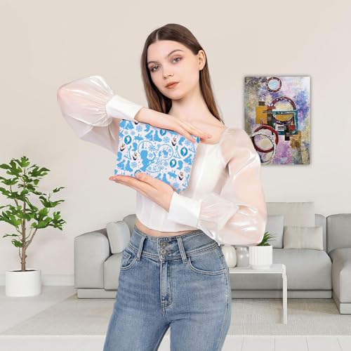 BDPWSS Princess Elsa Makeup Bag Princess Elsa Lover Gift Elsa & Anna Fan Gift Let It Go Toiletry Bag Snowman Lover Gift (Let It Go)3