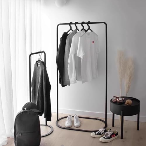 Portant à vêtements de qualité commerciale métal noir durable - 3