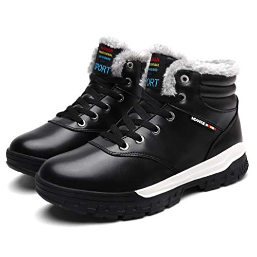 HETUI Fashion Plus Velvet Hombres Zapatos Antideslizante Suela de Goma Invierno Cálido Zapatos Casuales Cover