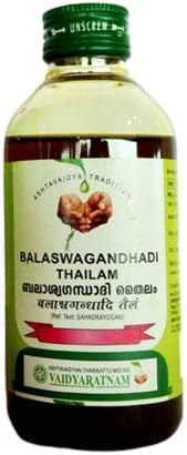 Vaidyaratnam Balaswagandhadi Thailam 200 Ml (Pack of 2)| Ayurvedic Products | Ayurveda Products | Vaidyaratnam Products
