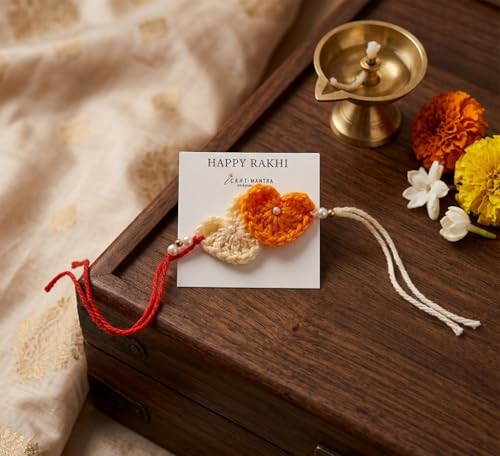 Image of Handmade Crochet Rakhis for Brothers - 100% Pure Cotton /Wool
