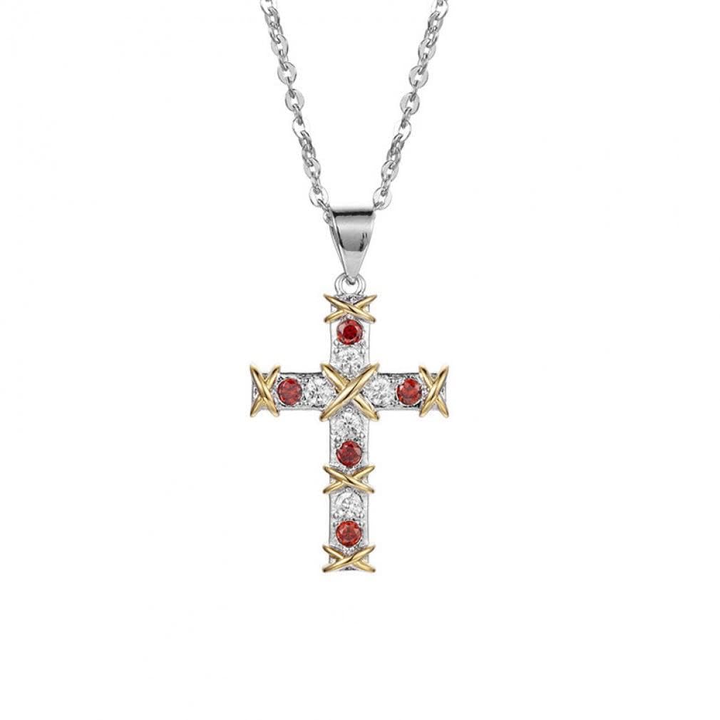 Collier mariage en pierres précieuses et pendentif rubis argent 925 - 2