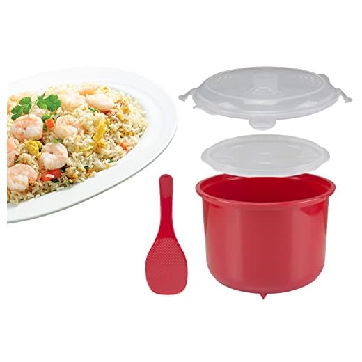 BEPER C106CAS001 Cuociriso Microonde da 2.6L - Cuoci Riso, Cereali, Legumi, Couscous al Microonde, BPA Free