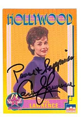 Autograph Warehouse 584464 Carol Lawrence Signed Trading Card - Tony Award Broadway Actress 1991 Hollywood Walk of Fame - No.139