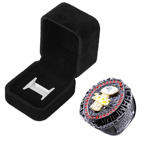 guancrown 2025 Fantasy Football Championship Ring Award Prize Trophy Sports Winner FFL Champion Ring With Box (size 10 with free box)