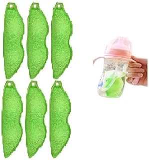 Bottle Pea Sponge, Bottle Cleaning Sponge, Beans-Shaped Bottle Cleaning Sponge, Reusable Bottle Cleaning Sponge, Heat Resistance Bottle Sponge for Internal Cleaning of Small Mouth(3PCS)