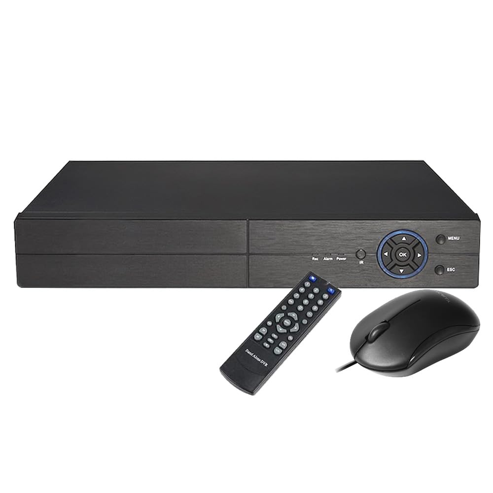 4 Channel CCTV DVR, 5MP 3K Lite H.265 Digital Video Recorder for CCTV Security Camera Systems, 4CH BNC Inputs, Remote Smartphone Access, Smart Playback, Motion Detection, Email Alert (2, TB)