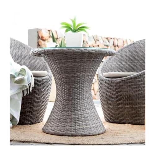 Image of Apple Chair & Table Set for Indoor||Outdoor || Garden || Balcony ||Living Room Tea ||Coffee Furniture Set Home Dcor (Standard, Grey (2 Chair 1 Table)