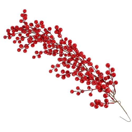 POPETPOP Adorno De Artificiales Rojas para Decoración Navideña Ramas De Baya para Colgar y Árboles para Decoraciones De Hogar y Fiestas