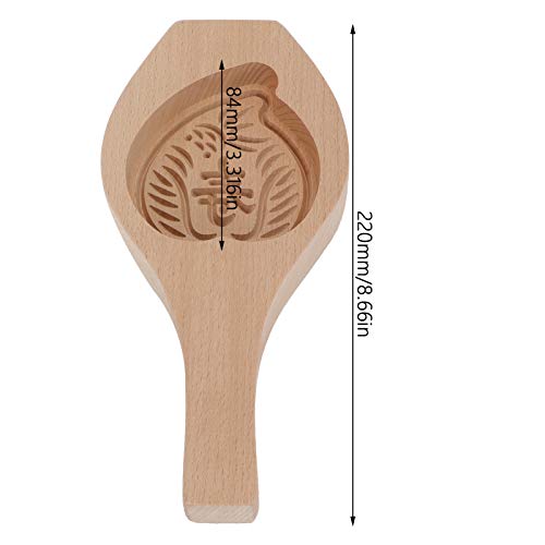Molde de madera para pastel Moon Cake DIY miniatura 3