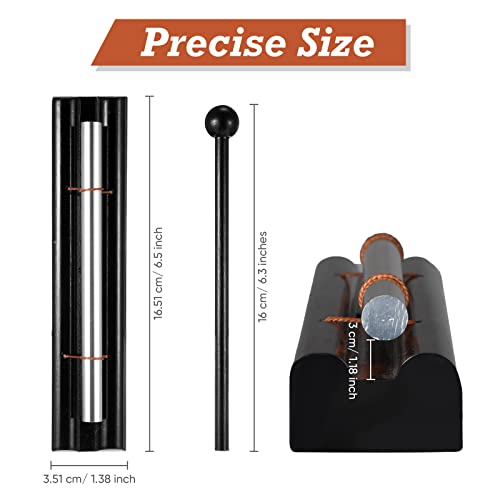 Konohan Classroom Chime Meditation Chimes Teacher Chime Hand Bell Chimes for Classroom Management Mindfulness Reminder Bell with Mallet Storage Bag for Teacher Gift Prayer Yoga Music - Image 2