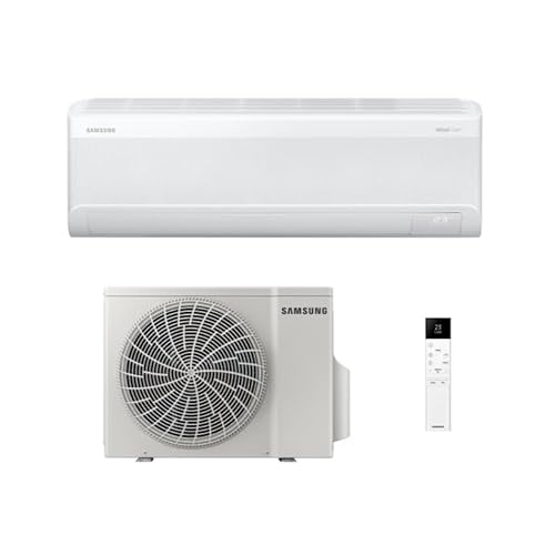 Samsung WindFree Comfort S2, Climatizzatore Monosplit in Pompa di Calore, 12000 BTU, SmartThings e AI, WiFi, GAS R32, AR60F12C1AWNEU+AR60F12C1AWXEU, [Efficienza energetica A++/A++]