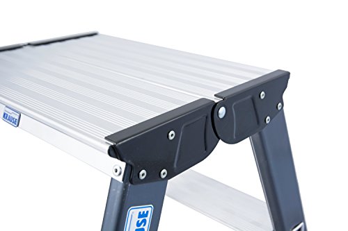 KRAUSE Doppelleiter Sepro D eloxiert, 2 x 5 Stufen, 125828