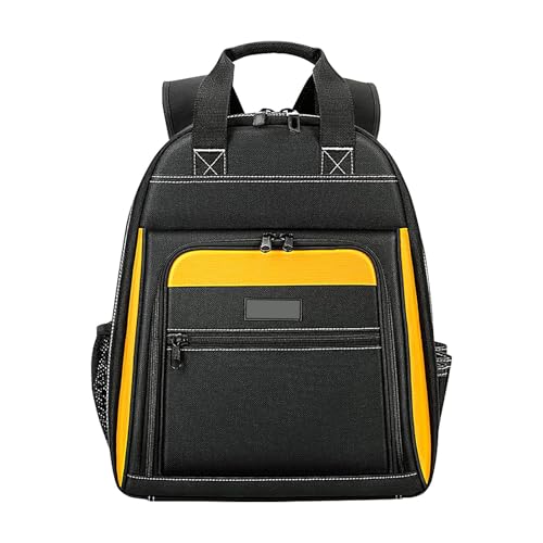 Tool Organiser Backpack, Backpack Tool Bag, Heavy Duty Tool Kit Carrier, Waterproof Electrician Storage Bags for Tools, Tool Organiser, Heavy Duty Tool Storage for