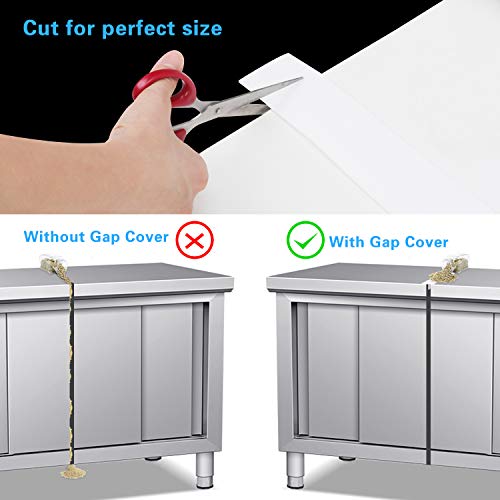 image for Silicone Stove Counter Gap Cover, 25 inches ledorr Flexible Space Fill