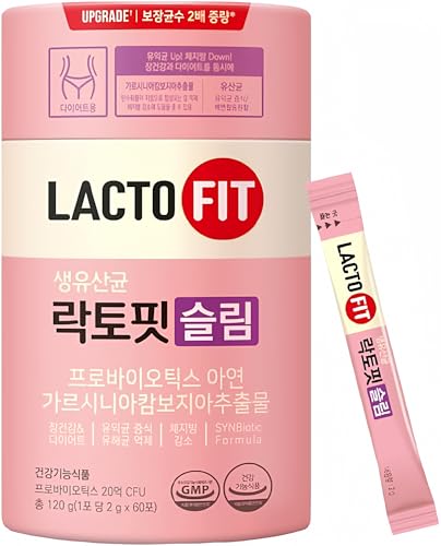 RaoNEE 2023 Lacto-Fit Probiotics Slim 2 Billion CFU 2g X 60 Stick Packets