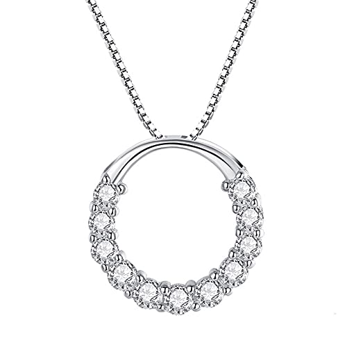 Colliers pour femmes avec pendentifs de fiançailles en zircon cubique chic