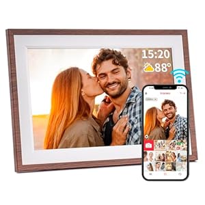 Frameo 10.1 Inch WiFi Digital Picture Frame，Electronic Frame,1280 * 800IPS HD Cloud Smart Digital Photo Frame,32GB Storage, Wall Mountable, Auto-Rotate,Easy to Share Photos or Videos via FRAMEO APP