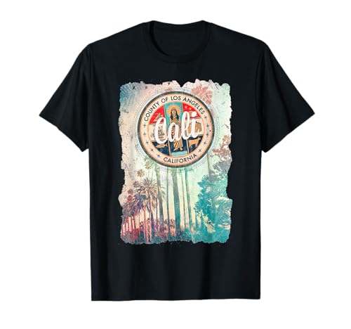 Los Angles California City Of Los Angles Cali Graphic Retro T-Shirt